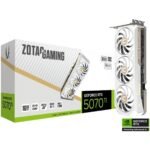 ZOTAC GAMING GeForce RTX 5070 Ti SOLID CORE OC White Edition 16GB GDDR7- Graphics Card
